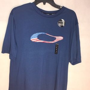Men’s Oakley Ellipse T shirt blue Sz XL NWT